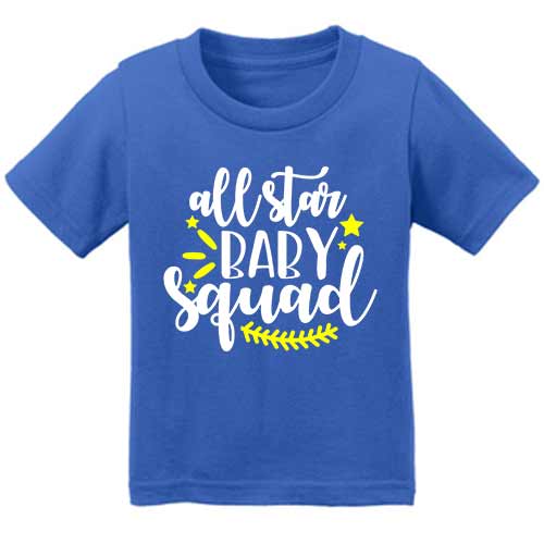 Blue ALL STAR BABY SQUAD Infants Classic Tee