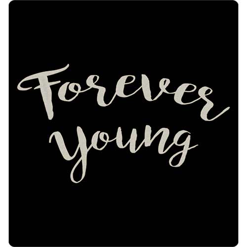 Close print view of FOREVER YOUNG Classic Tee Shirts