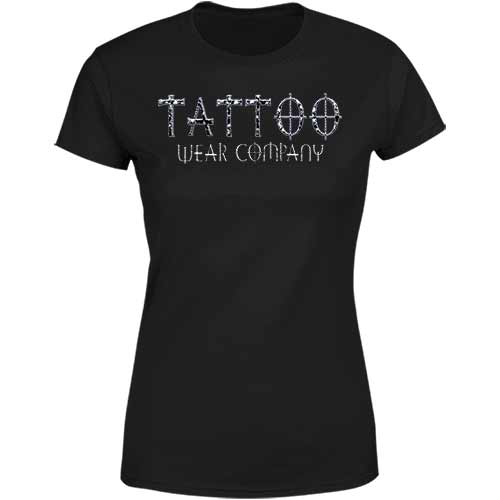 Tattoo wear company font ladies classic tee