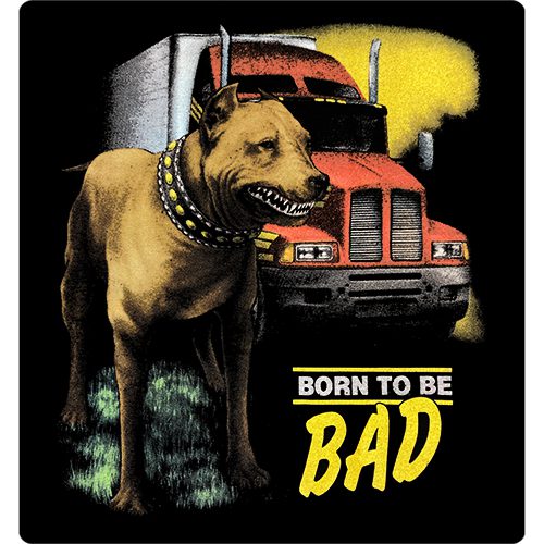 Born to be Bad Image Print featuring a Dog