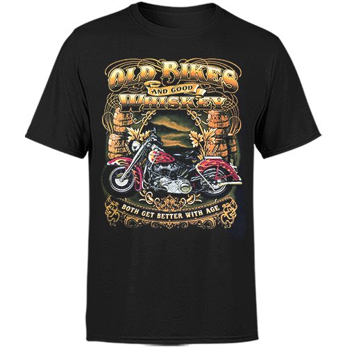 Old Bikes and Good Whiskey Classic Tees for Men