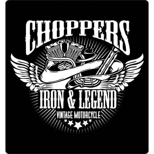 Print of Choppers Iron and Legend Classic Tee Shirts