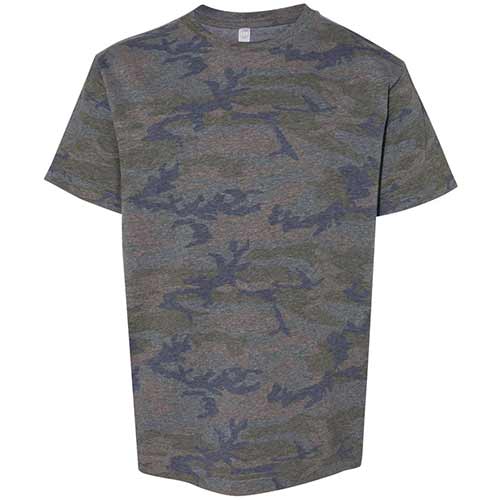 LAT 6101 Youth Fine Jersey Camo Tee - Image 3