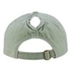 Women's Pigment Dyed Fashion Undervisor Cap - Sage/Polka Dots - Image 4