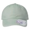 Women's Pigment Dyed Fashion Undervisor Cap - Sage/Polka Dots