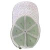 Women's Pigment Dyed Fashion Undervisor Cap - Sage/Polka Dots - Image 3