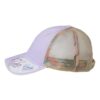 Women's Washed Mesh Back Cap - Lavender/Stripes - Image 5