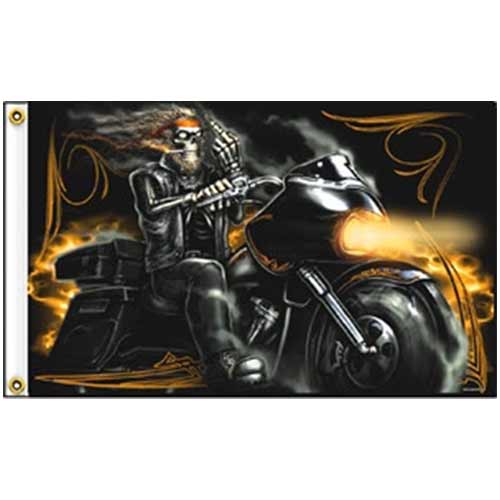 BONE FINGER SKELETON BIKER