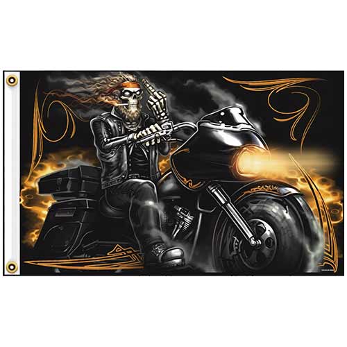 BONE FINGER SKELETON BIKER